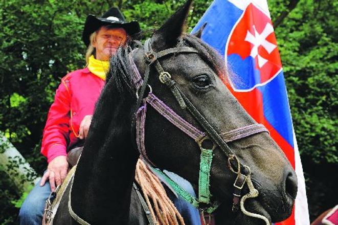 A latter-day Pony Express messenger.
