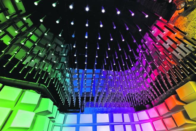 The interior of the Kilowatt club in Trnava