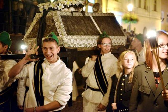Celebrations of Salamander Days in Banská Štiavnica are part of the town's rich mining history.