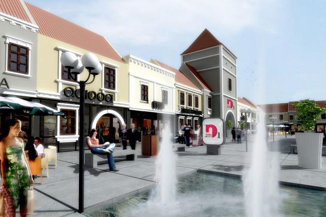An artist‘s impression of D1 Outlet City near Senec. 