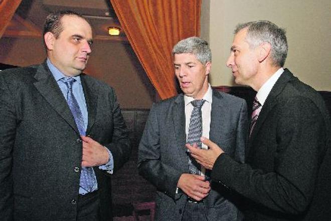 Opposition leaders Frešo, Bugár and Figeľ.