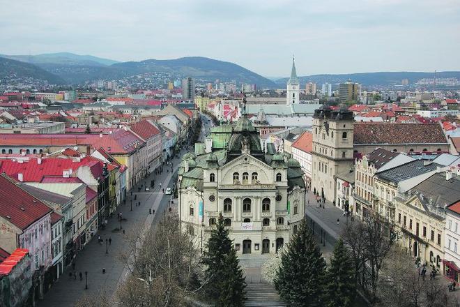 The Košice State Theatre in Hlavná, Košice's main central thoroughfare.