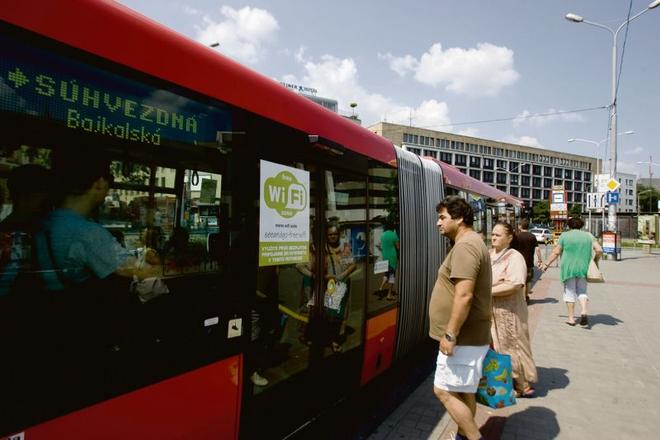 50 Bratislava city buses now offer free Wi-Fi.