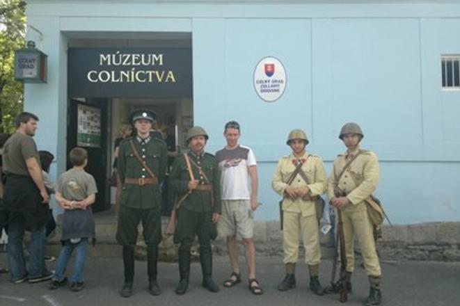 The staff at the Museum of Customs lures visitors.