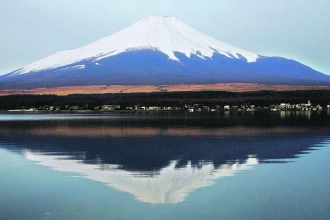 Mount Fuji, an iconic symbol of Japan.