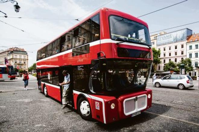 The Sirius double decker is popular in Bratislava.