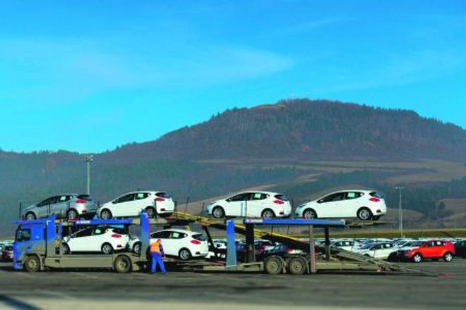 More cars roll off the lines in Slovakia.