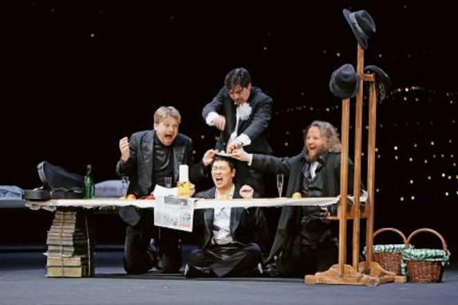 A scene from the new Bohéme.