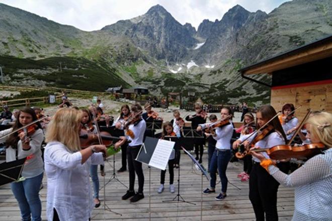 The violin cocnert at Skalnaté Pleso
