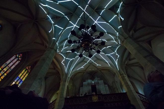 Concert-lighting design in St Martin's Cathedral. 