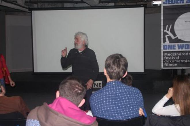 Fedor Gál discussing his documentary and racial hatred in general.