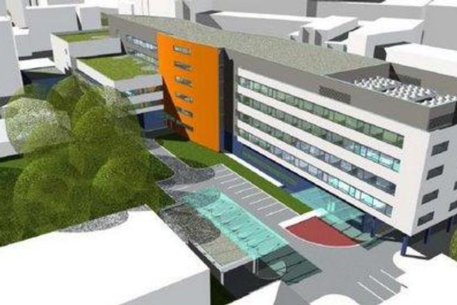 The visualisation of the new hospital.