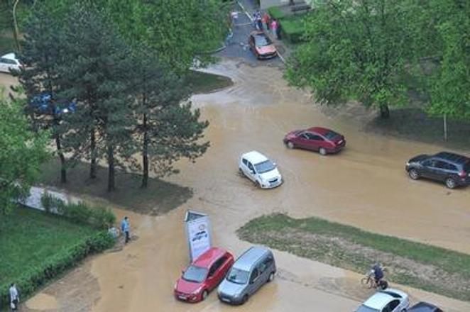 Rainstorm in Prešov 