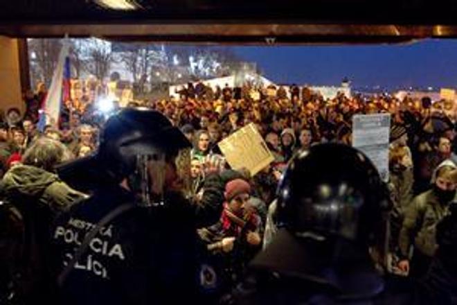 Protests over the Gorilla scandal drew thousands in front of Slovak Parliament.