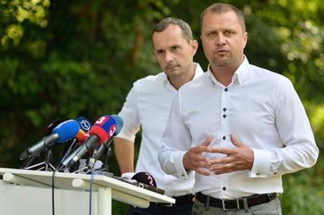 Radoslav Porcházka (L) with Andrje Hrnčiar