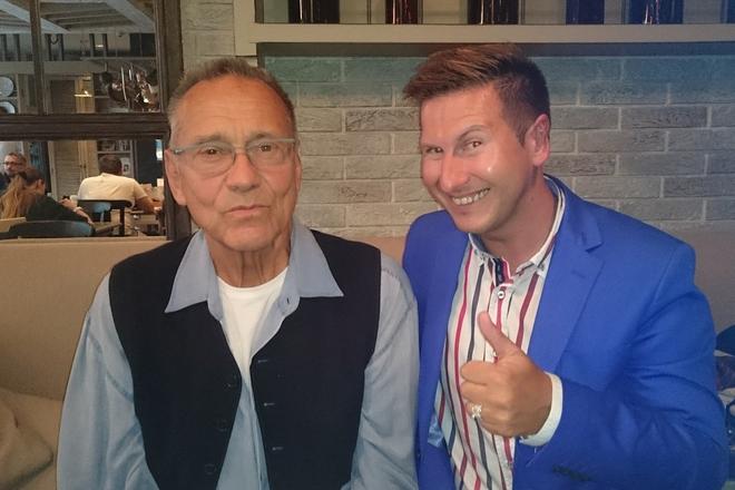 Andrei Konchalovsky (L) and Andrej Antonio Leca