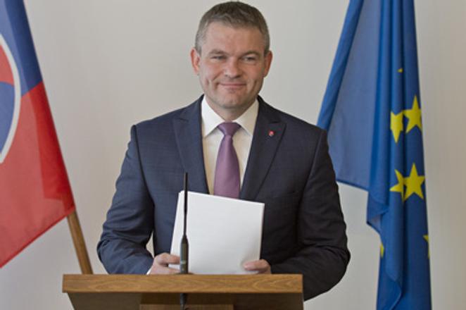 Speaker of Parliament Peter Pellegrini announces the date of election.