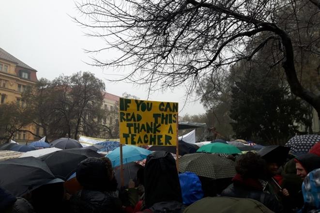 Teachers’ strike January 25 and its witty moments. 
