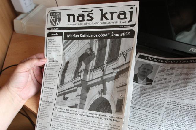 Kotleba's newspaper, Náš kraj, Banská Bystrica region.