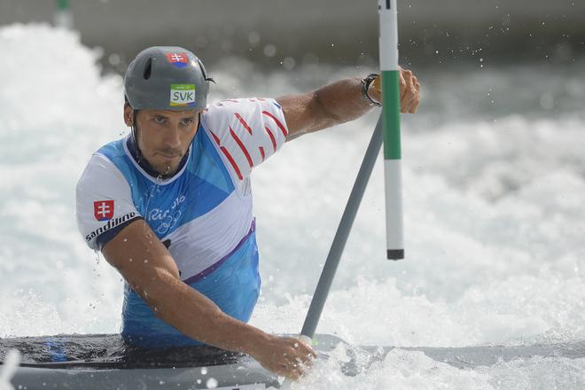 Matej Beňuš in the qualification race on August 7, Rio 