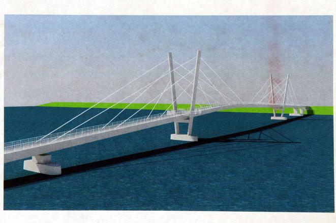The project for the bridge as introduced in 2015.