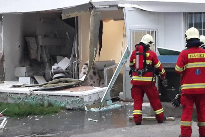 The medical centre in Vrakuňa, Bratislava, after the explosion. 