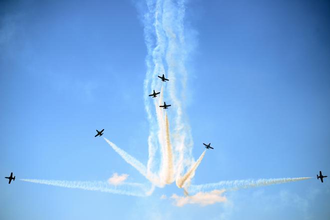 Spanish aerobatic squadron Patrulla Aguila