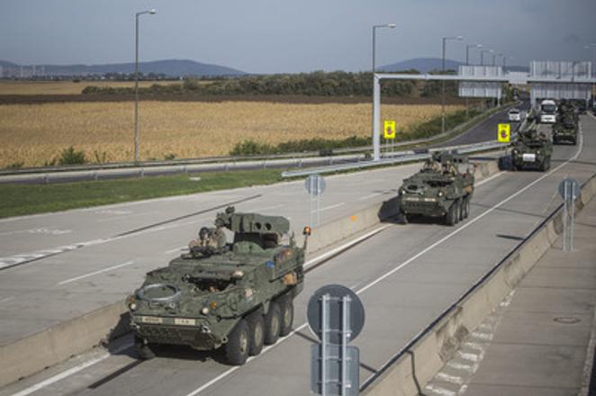 US convoy, illutsrative stock photo
