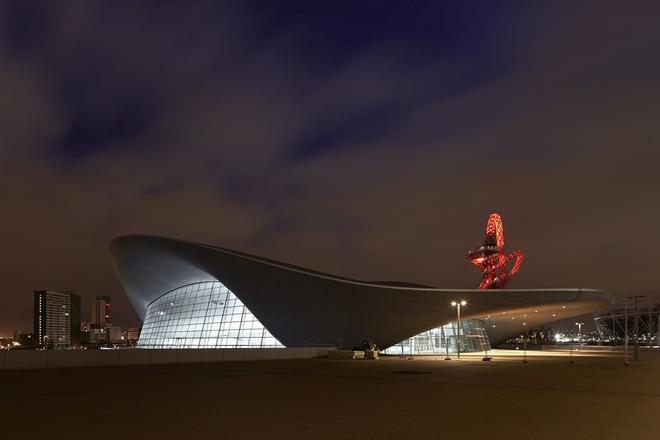 Aquatics Centre in London by Zaha Hadid