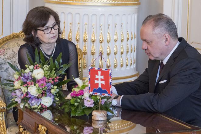 Lucia Žitňanská met with President Andrej Kiska.