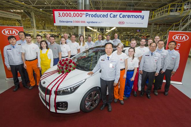 Kia Slovkaia produced 3-milllionth car.