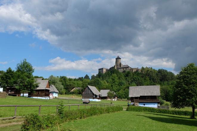 Stará Ľubovňa Castle and the nearby open-air museum