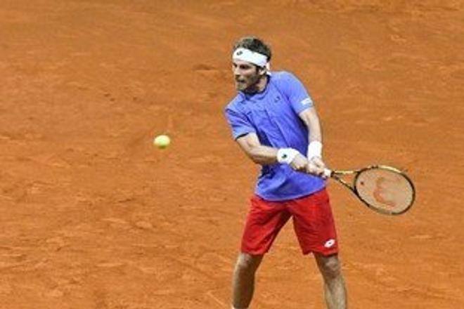 Norbert Gombos in beats Poland in the decissive match of Davis Cup 2017, September 17. 