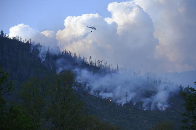 The fire in the High Tatras.