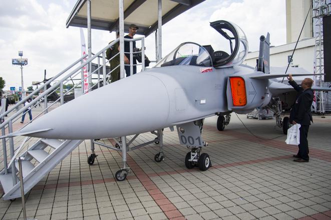 The Gripen plane is exhibited at the IDEB fair in Bratislava (May 16-18).