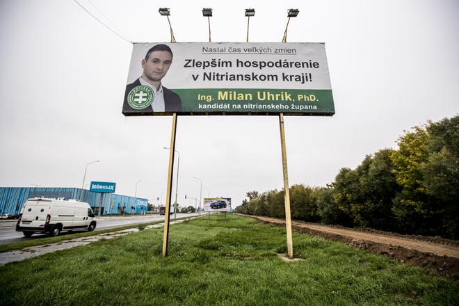 Extremist candidate Milan Uhrík runs for the post of the governor in Nitra Region.