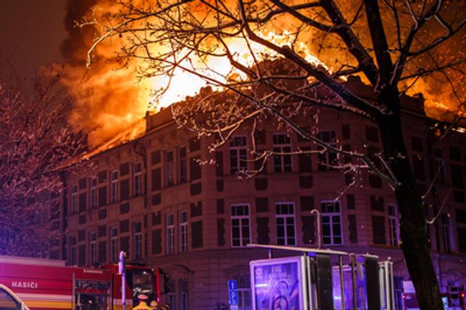 Faculty of Natural Sciences of UPJŠ Košice caught fire on December 9.