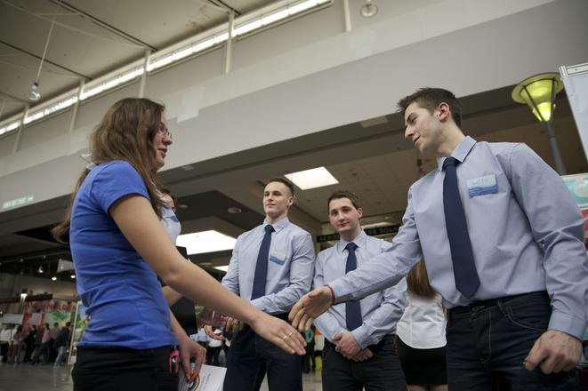 Junior Achievement Slovakia organises various events, including a fair of student companies.
