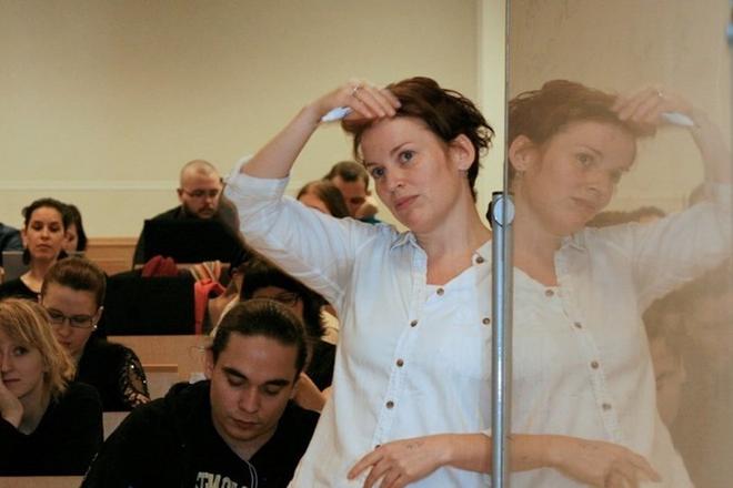 Jana Holcová at the T.G. Masaryk University in Brno