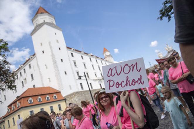 The Avon march strives to raise awareness of breast cancer.