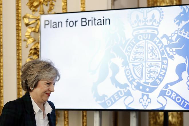 Britain's Prime Minister Theresa May 