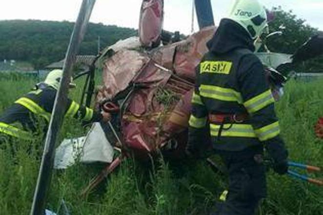 The helicopter crashed in the middle of a village on July 7.