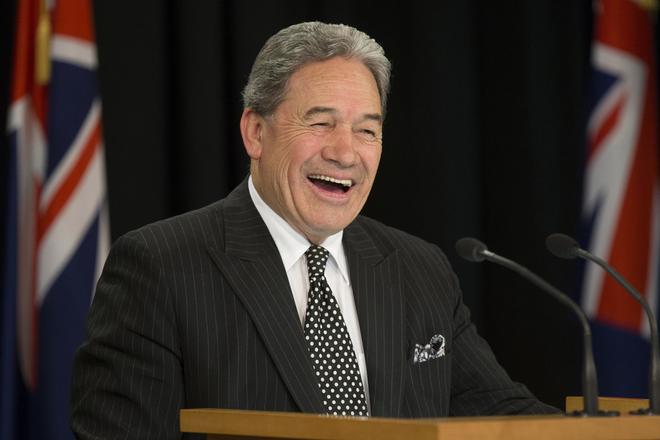The deputising Prime Minister of New Zealand, Winston Peters.
