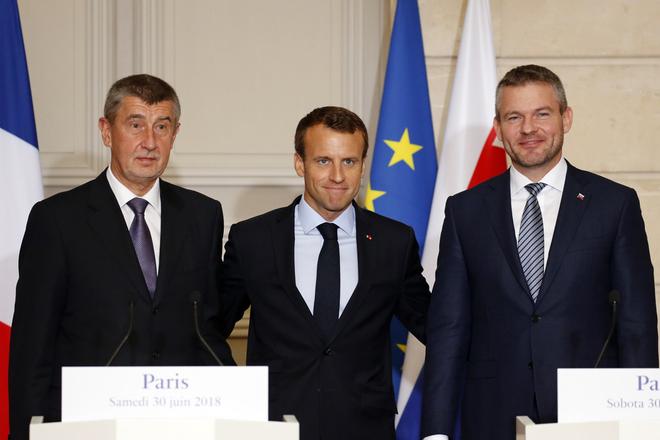 Babis, Macron, Pellegrini. 