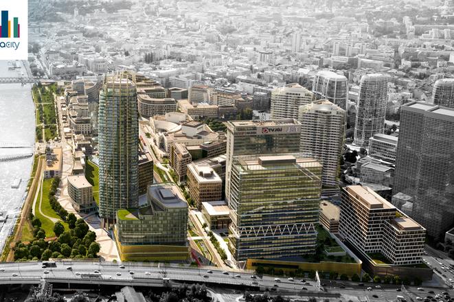 Visualisation of Eurovea's extension 