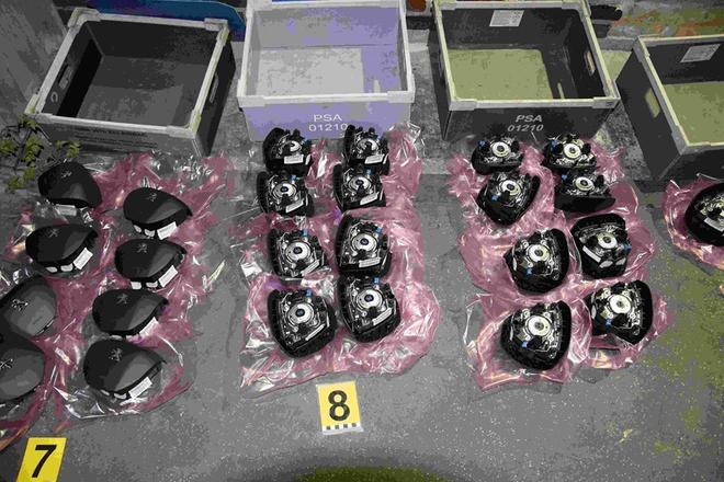 The Octopus raid led to the arrest of seven people, who had stolen car components from a company producing them.