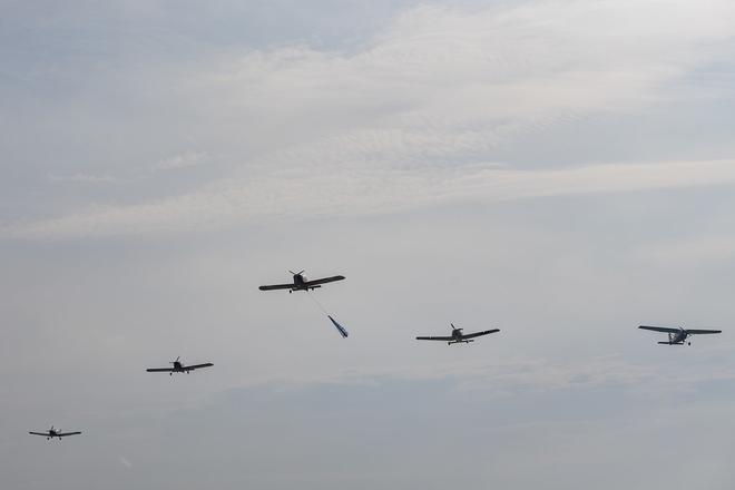 The low flyover above Bratislava, October 7.