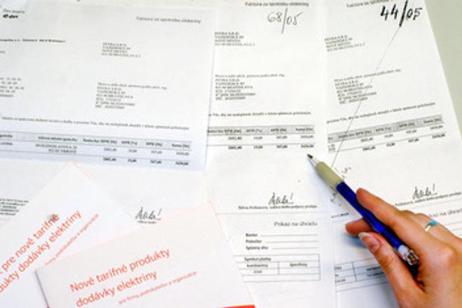Invoices, illustrative stock photo