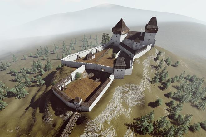 The Liptov Castle in virtual reality.