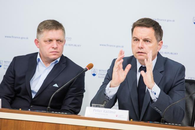 Prime Minister Robert Fico and Finance Minister Peter Kažimír